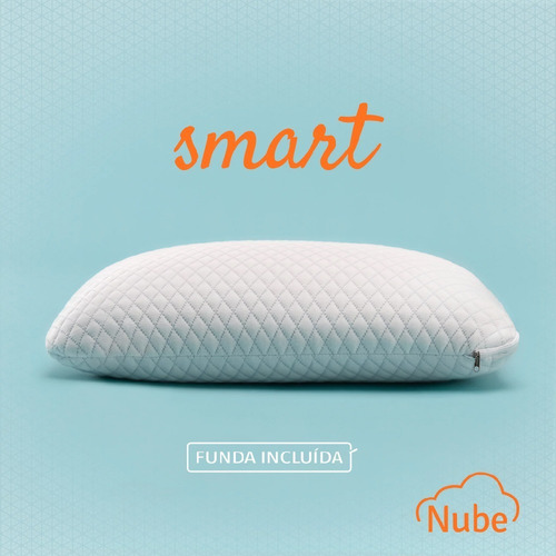 Imagen 1 de 7 de Almohada De Espuma Viscoelastica Nube Smart 60cm X 45cm