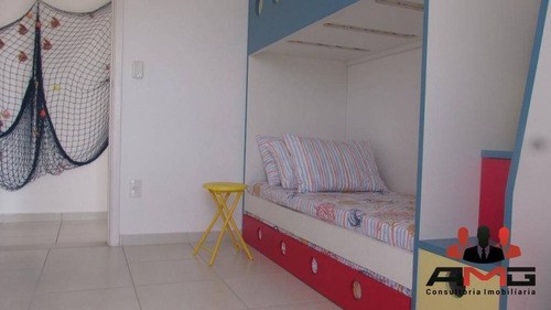 Apartamento Com 3 Dormitórios À Venda, 98 M² Por R$ 790.000,00 - Indaiá - Bertioga/sp - Ap2331