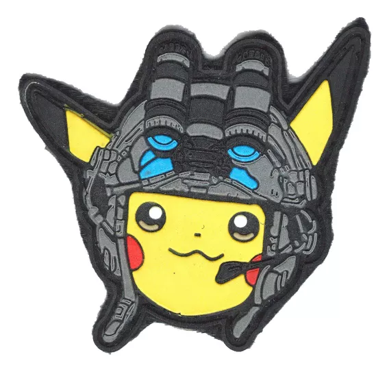 Parche Militar Tactico Pokemon Pikachu Casco Militar Tactico