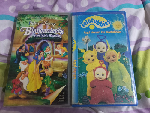 Blanca Nieves Y Los 7 Enanitos  Vhs Disneyy Los Teletubies 