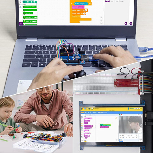 Kit De Componentes Electrónicos Con Protoboard 830 Puntos De Conexión Cable De Placa De Pruebas Cable Y Resistencia Aplicable Para R3 Blanco Electronic Component LONG ZHOU