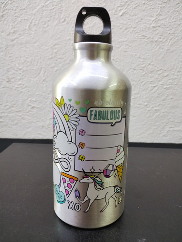 Botella De Agua Just My Style De Aluminio 500ml De Uso (Usado)