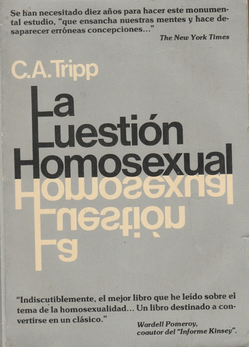 La Cuestión Homosexual C.a Tripp