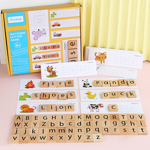 Juego De Rompecabezas L Kids Para Combinar Letras De Madera