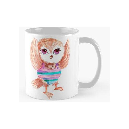 Taza Genial Bebé Búho. Búho Para Niños. Búho Colorido Hermos