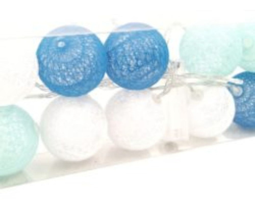 Varal De Led Com Bolinhas Azul E Branco Vmp