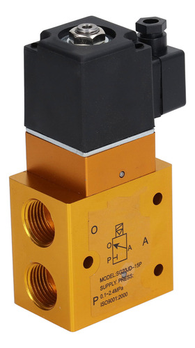 Válvula Solenoide De Aire G1/2in, 2 Posiciones, 3 Vías, 0.12