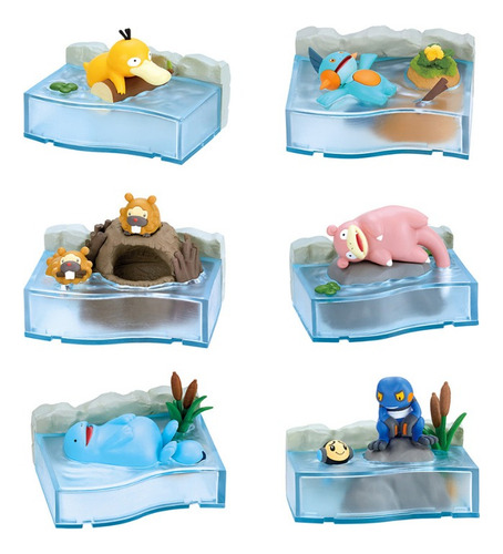 Boneco Pokemon Slowpoke Kanto -re-ment Nonbiri Time Original