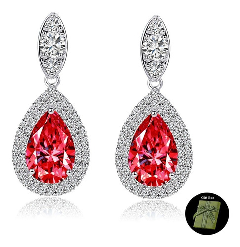 Pendientes Colgantes Para Mujer Wwj Banquet Jewelry Con Circ