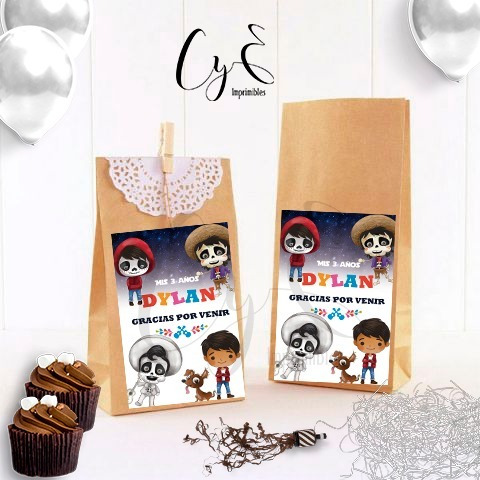 Mini Kit Imprimible Coco Acuarela+ Inv Dig
