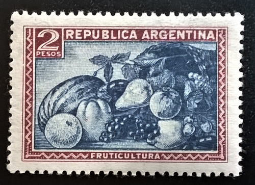 Argentina Sello Gj 779 Frutic 2p Nac Error Guión Mint L14021