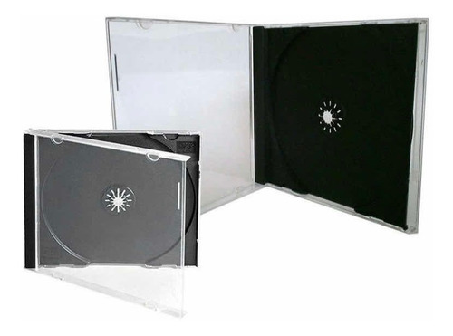 Caja Cd Acrílico Negra 10mm. Simpel 50 Unid