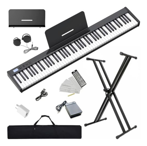 Teclado Piano Digital Portátil 88 Teclas Semiponderadas Swan