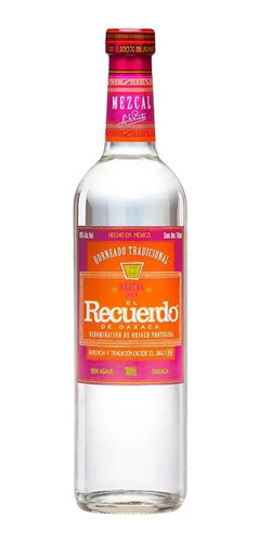 Pack De 2 Mezcal Recuerdo De Oaxaca Con Gusano 750 Ml