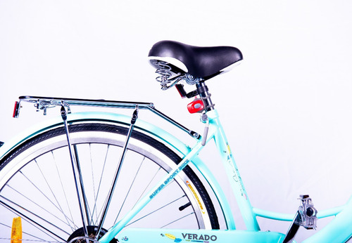 Bicicleta Dama Rodado 26 Canasto Luz Cambios Shimano Parrill