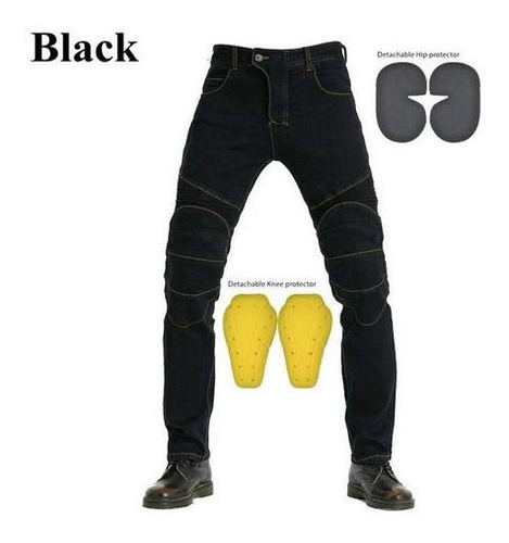 Jeans Moto Hombre Moto Todoterreno Rodillera