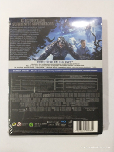 Imagen 3 de 4 de Venom | Blu Ray Tom Hardy Película Nuevo