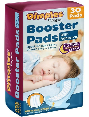 Dimles Booster Pads Baby Diaper Duplater Con Adhesivo Aument