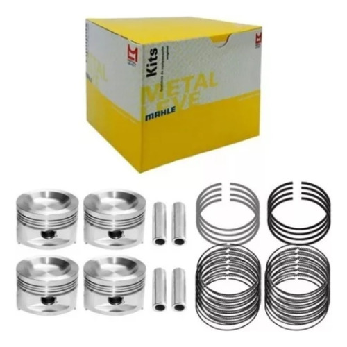 Kit Pistao 050 C/ Aneis Saveiro 1.8 Alcool 89/96 Metal Leve