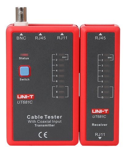 Tester Digital Probador Cables De Red Rj11 Rj45 Y Bnc Uni-t 