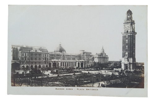 Buenos Aires Plaza Britanica G. Bourquin Y Cia Foto Post 594