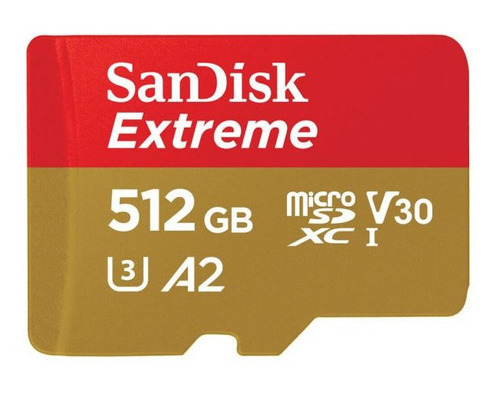 Tarjeta De Memoria 512gb Microsd Extreme 190 Mb/s Sandisk