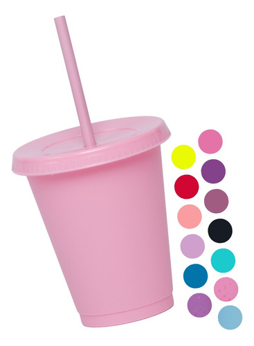 30 Vasos Reusables Para Café Frio Tipo Star Venti Mini 16 Oz Color Combinado