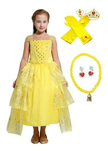 Vestido Princesa Niña Con Accesorios