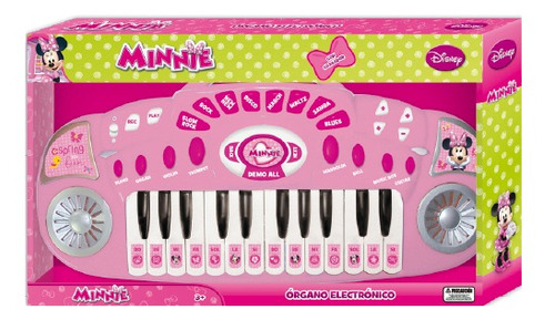 Organo Electronico C/grabador Minnie Disney       