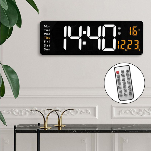 Reloj De Pared Digital De 15 Usb Pantalla De Dos Colores