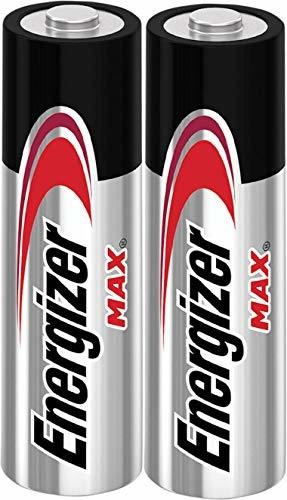 Energizer Max Alkaline Batteries, Aa, 2 Baterías /paquete