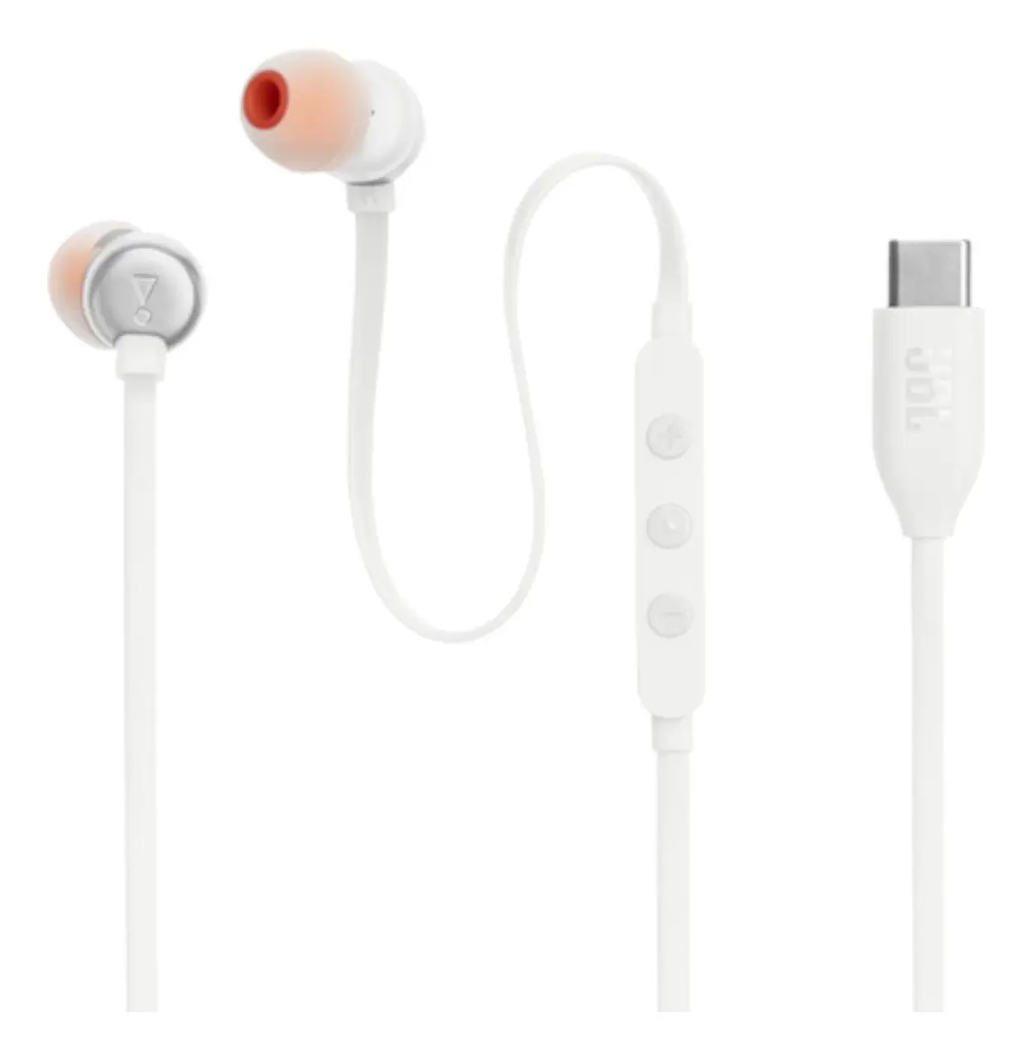 Auriculares Jbl Tune 310c USB-C, color blanco claro, no