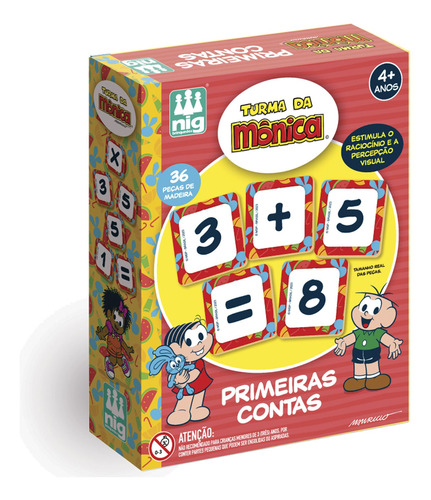 Jogo Primeiras Contas Turma Da Mônica Matemática Brinquedos