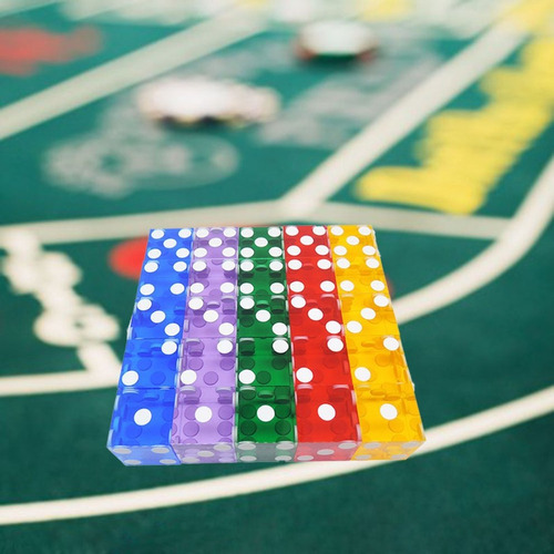Dados De Casino De 19 Mm Con Los Bordes De Los Números De Se