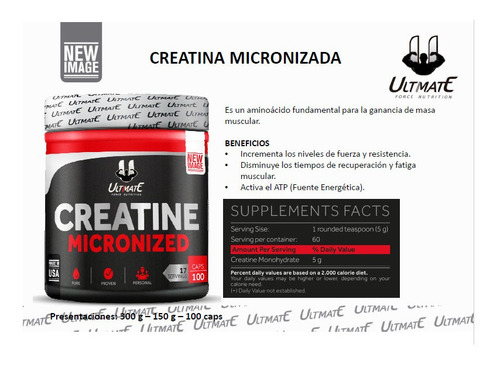 Creatina Micronizada X100 Capsulas.