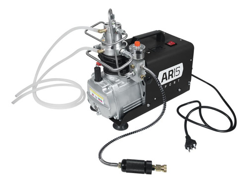 Compressor de ar elétrico AR15 Sport YH-QB01 monofásica 220V 60Hz preto