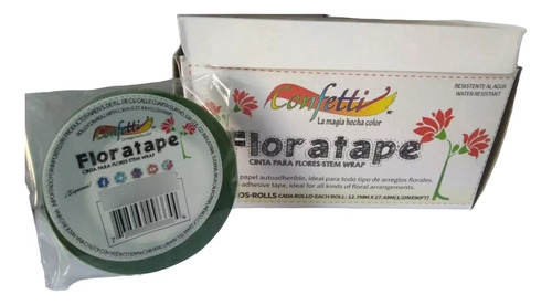 Cinta Floratape Verde 12 Rollos