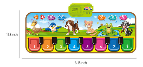 X Music Blanket Para Crianças Stepping Piano Game Floor Mat