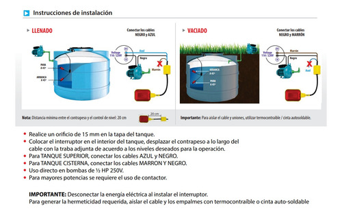 Flotante Automatico Para Tanque De Agua Viyilant - Tofema.