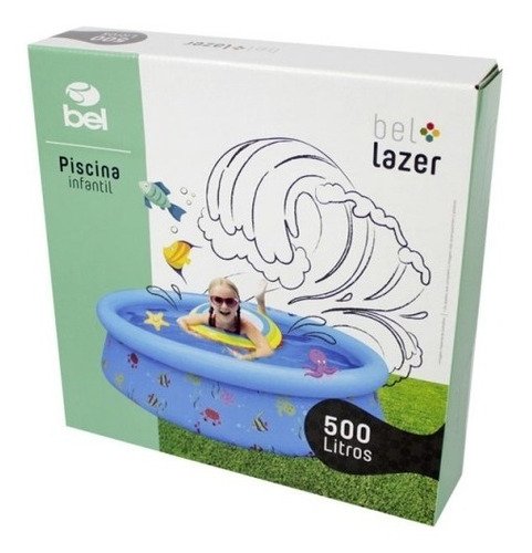 Piscina Inflável Infantil Bel Lazer 500 Litros 50033 Belfix