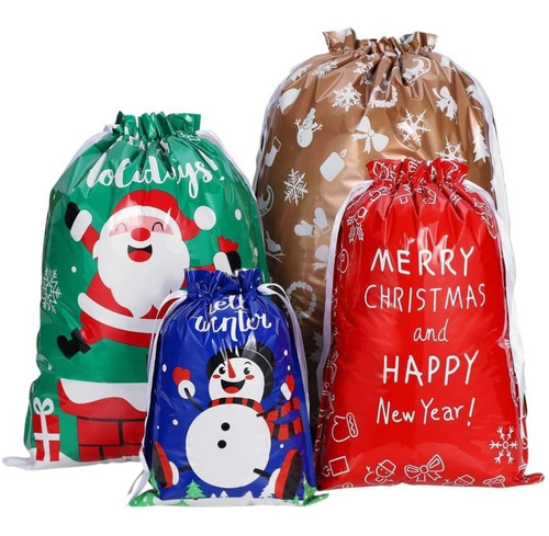 Bolsas De Regalo De Navidad Con Cordón