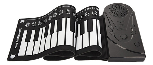 Portátil 49 Teclas Teclado Electrónico Mano Rolling Up