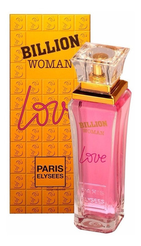 Perfume Billion Woman Love 100 Ml Paris Elysees - Original