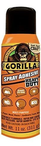 Imagen 1 de 6 de Gorila Heavy Duty Spray Adhesivo, Multipropósito Y Reposicio