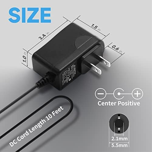 Adaptador De Fuente De Alimentación De 12 V, 1 A/1000 Ma, 10