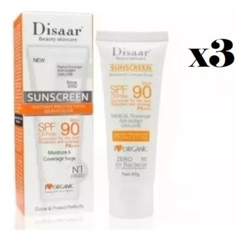 Protector Solar Disaar Hidratante Toque Seco 90 Spf. Ofertas