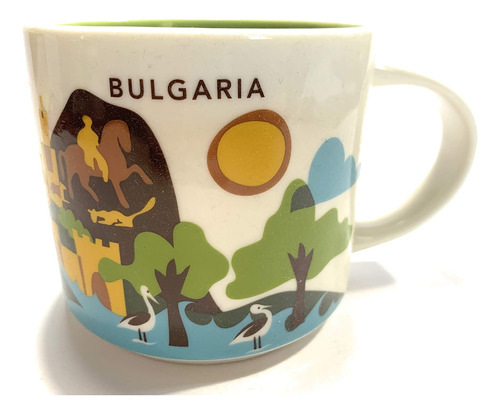 Starbucks Bulgaria Taza De Café Yah You Are Here, 14 Onzas