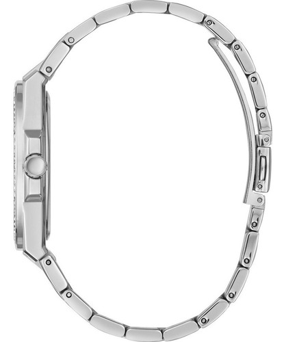 Imagen 3 de 4 de Reloj Guess Mujer Acero Con Cubics Blancos Gw0286l1