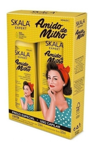 Kit Shampoo Y Acondicionador Skala Almidón De Maíz