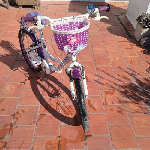 Bicicleta Paseo Infantil T R20 Impecable !! Blanco 20 " (Usado)